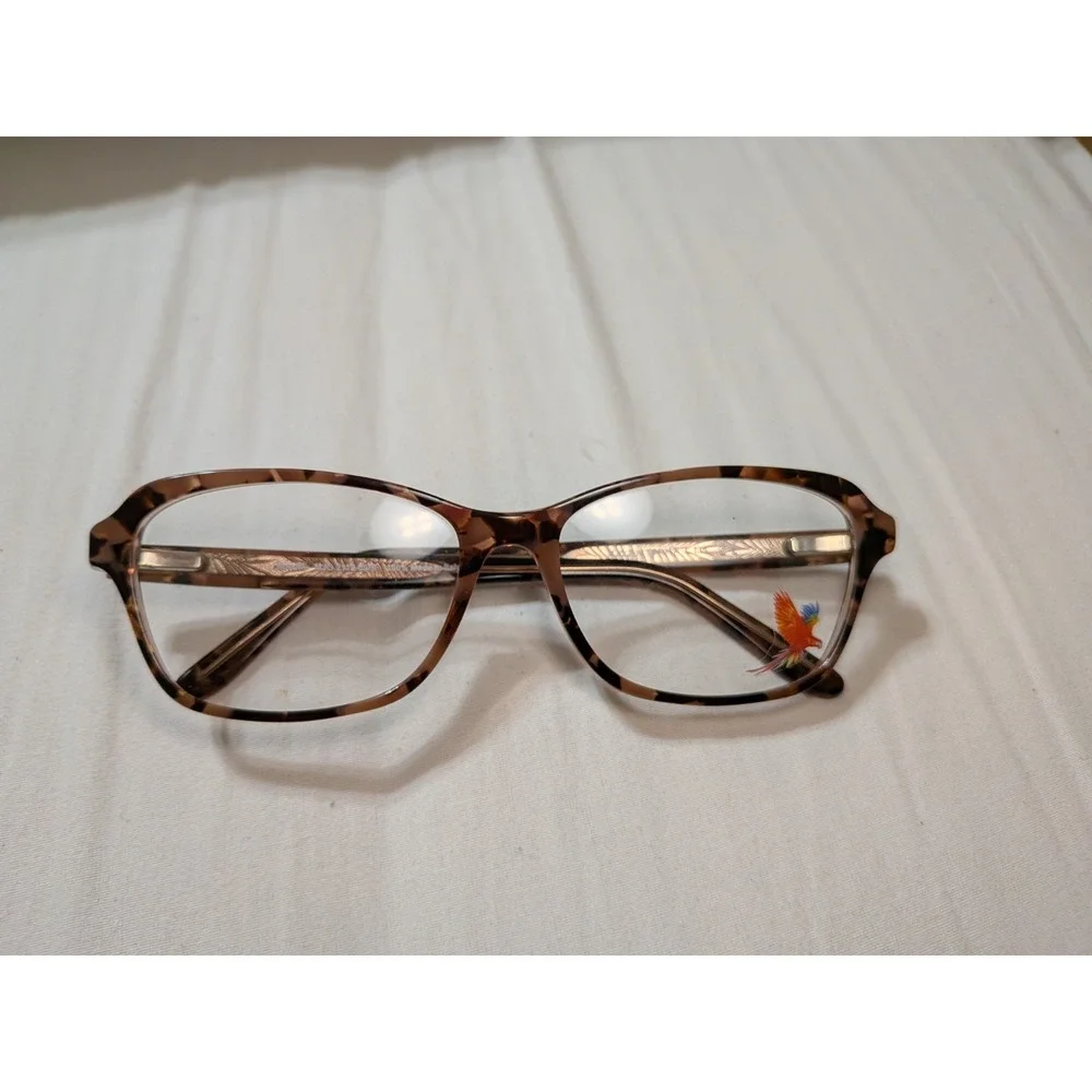 Maui Jim Eyeglasses Frames MJO2112-09PF Brown Pink Marble Cat Eye 54-17-135